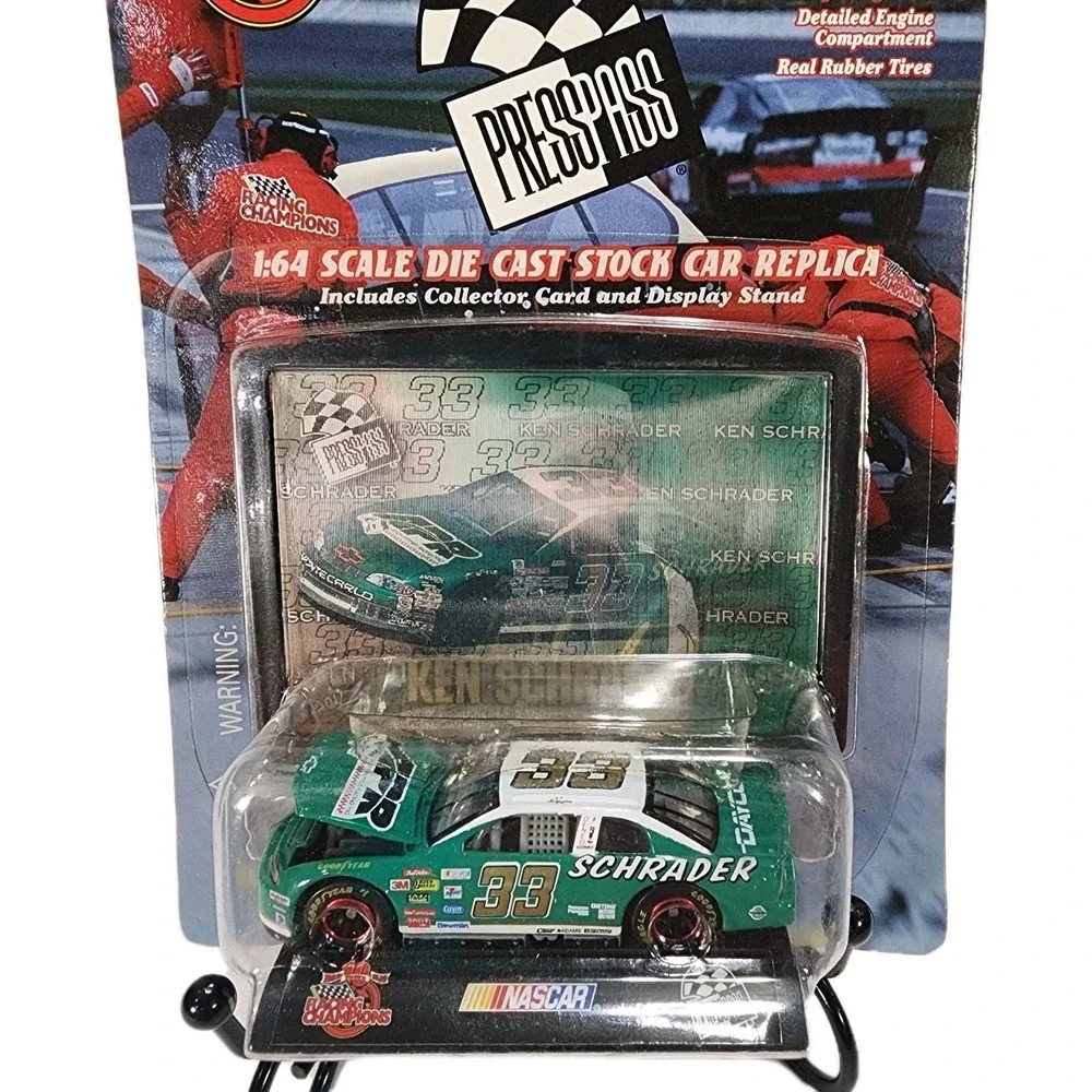 KEN SCHRADER #33 APR MONTE CARLO - CHEVY - RC1999 - 1:64  CAR- PRESS PASS SERIES